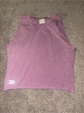 Women’s Lavender Muscle Tank with Subtle Logo